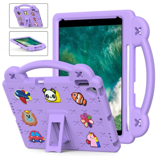 Handle Kickstand Children EVA Shockproof Tablet Case For iPad Air 2019 10.5 / Pro 10.5 2017(Light Purple) - iPad Air (2019) Cases by buy2fix | Online Shopping UK | buy2fix