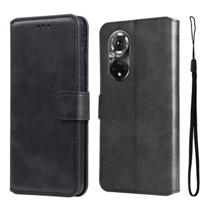 For Honor 50 Pro / Huawei Nova 9 Pro JUNSUNMAY  Calf Texture Leather Phone Case(Black) - Honor Cases by JUNSUNMAY | Online Shopping UK | buy2fix