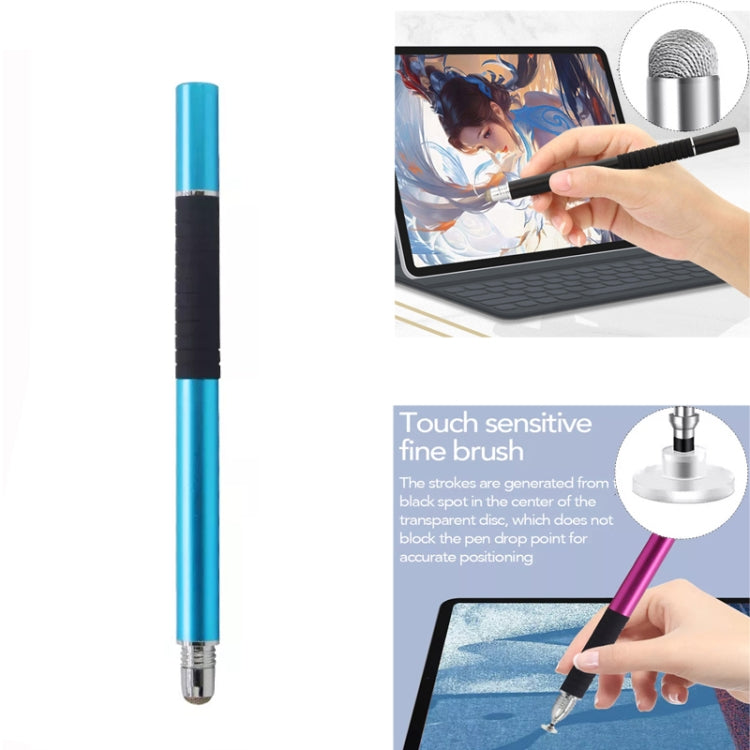 AT-31 Conductive Cloth Head + Precision Sucker Capacitive Pen Head 2-in-1 Handwriting Stylus with 1 Pen Head(Light Blue) - Stylus Pen by buy2fix | Online Shopping UK | buy2fix