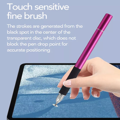 AT-31 Conductive Cloth Head + Precision Sucker Capacitive Pen Head 2-in-1 Handwriting Stylus with 2 Pen Head(Dark Blue) - Stylus Pen by buy2fix | Online Shopping UK | buy2fix