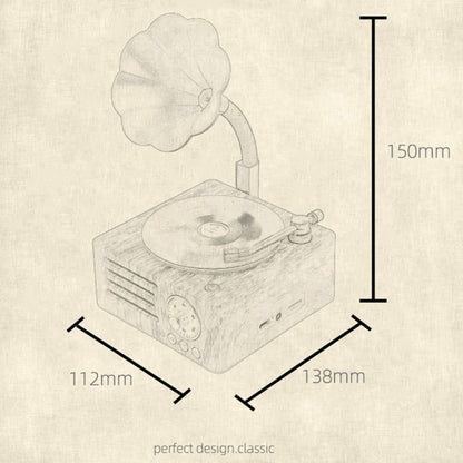 T15 Vinyl Atomic Bluetooth Retro Wireless Audio Desktop Speaker - Desktop Speaker by buy2fix | Online Shopping UK | buy2fix