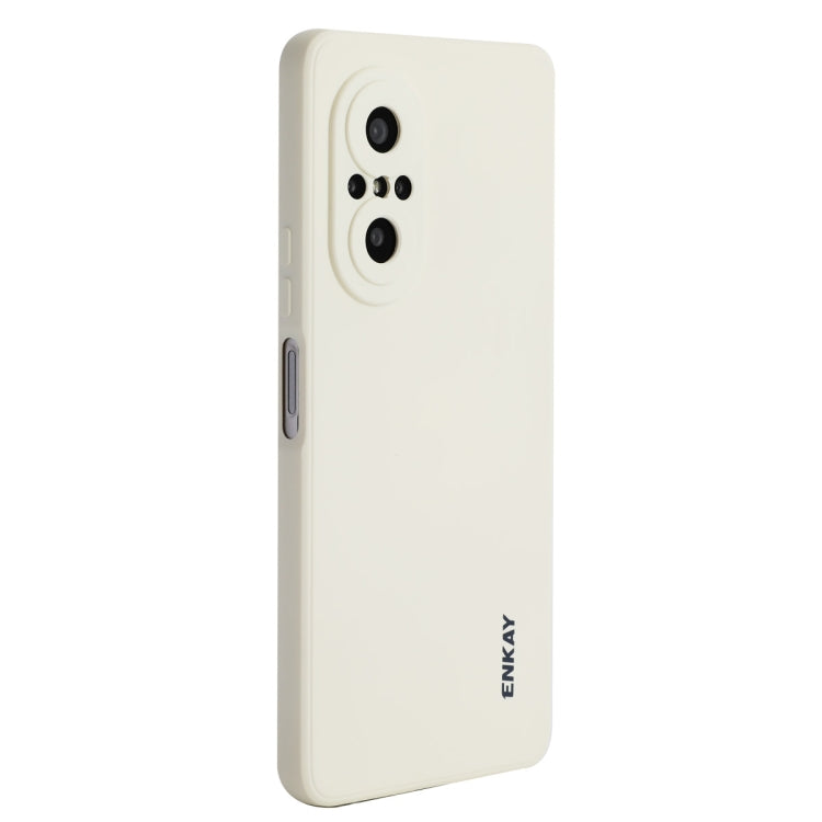 For Huawei Nova 9 SE / Honor 50 SE ENKAY Liquid Silicone Shockproof Phone Case(Beige) - Huawei Cases by ENKAY | Online Shopping UK | buy2fix