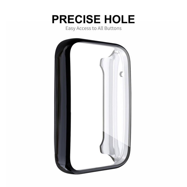 For Xiaomi Mi Band 7 Pro ENKAY Hat-Prince Full Coverage Electroplated TPU Screen Protection Case(Dark Blue) - Watch Cases by ENKAY | Online Shopping UK | buy2fix