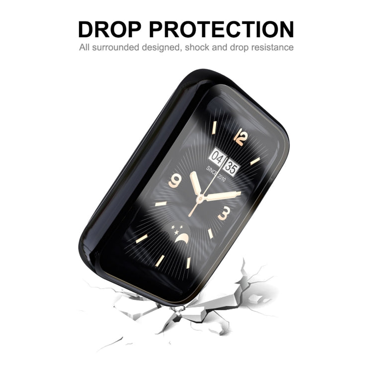 For Xiaomi Mi Band 7 Pro ENKAY Hat-Prince Full Coverage Electroplated TPU Screen Protection Case(Rose Gold) - Watch Cases by ENKAY | Online Shopping UK | buy2fix