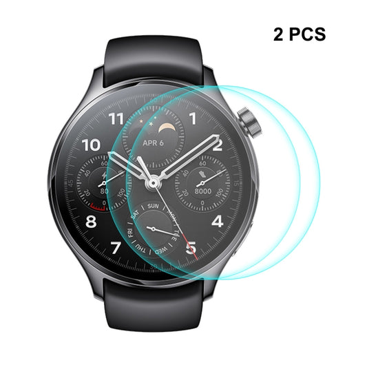 2 PCS For Xiaomi Watch S1 Pro ENKAY 0.2mm 9H Tempered Glass Screen Protector Film by ENKAY