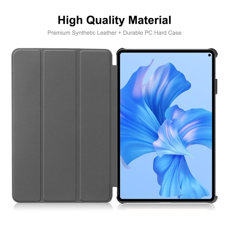 For Huawei MatePad Pro 11 2022 ENKAY Plastic Back Cover Smart Leather Stand Case(Dark Blue) - Huawei by ENKAY | Online Shopping UK | buy2fix