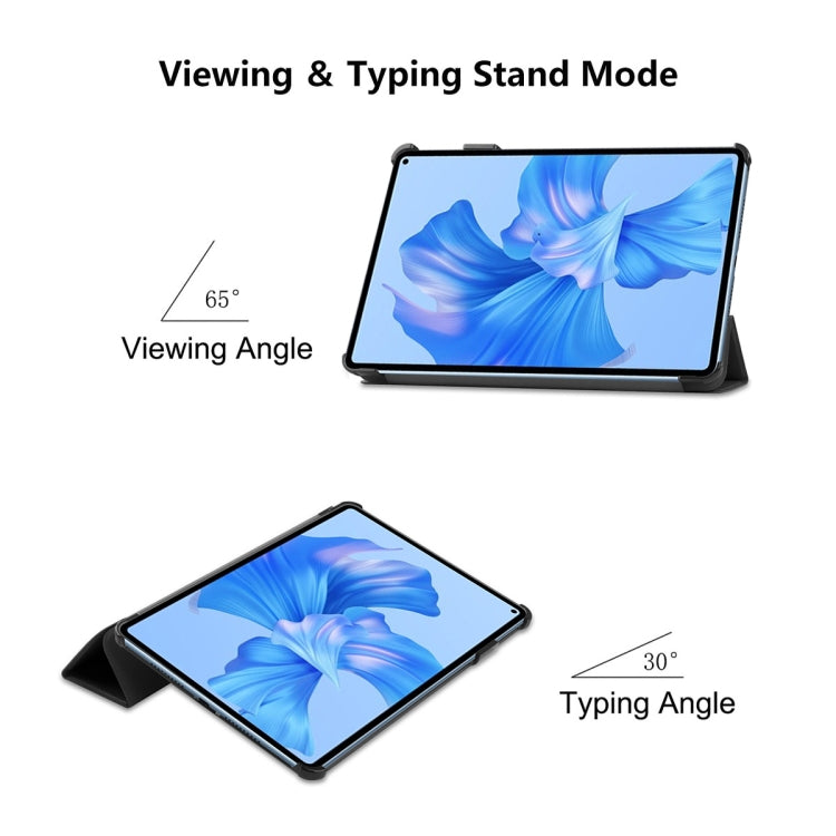 For Huawei MatePad Pro 11 2022 ENKAY Plastic Back Cover Smart Leather Stand Case(Dark Green) - Huawei by ENKAY | Online Shopping UK | buy2fix