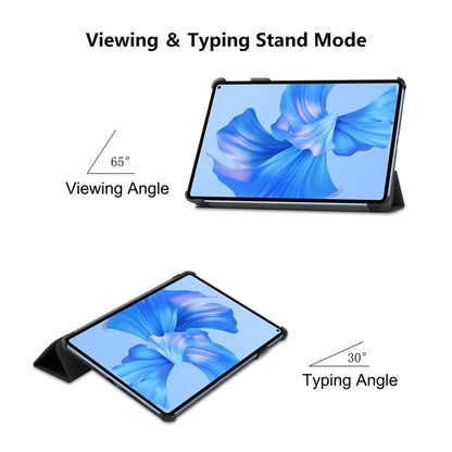 For Huawei MatePad Pro 11 2022 ENKAY Plastic Back Cover Smart Leather Stand Case(Dark Green) - Huawei by ENKAY | Online Shopping UK | buy2fix