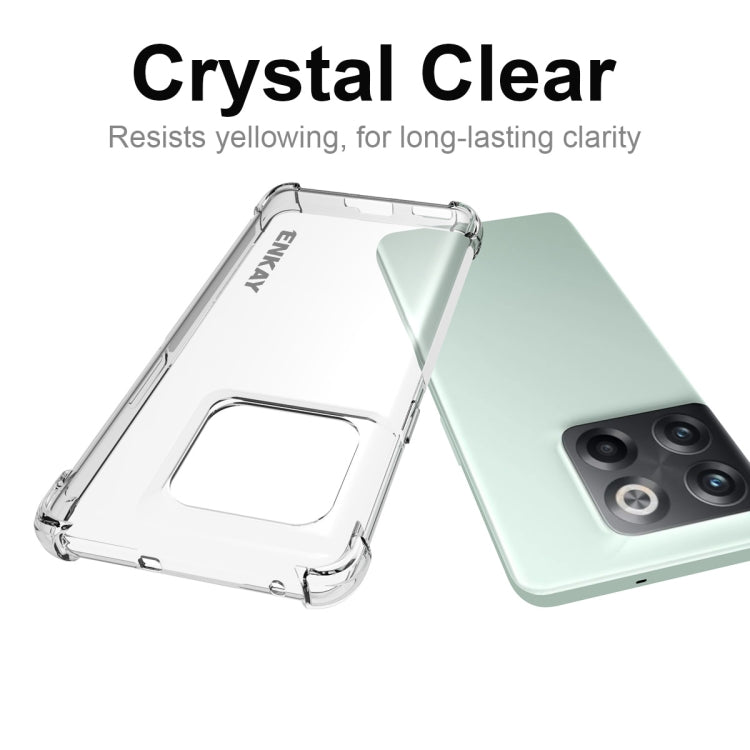 For OnePlus 10T 5G / Ace Pro ENKAY Clear TPU Shockproof Phone Case - OnePlus Cases by ENKAY | Online Shopping UK | buy2fix