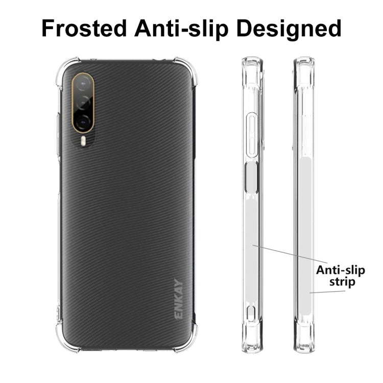 For HTC Desire 22 Pro 5G ENKAY Clear TPU Shockproof Phone Case - HTC by ENKAY | Online Shopping UK | buy2fix