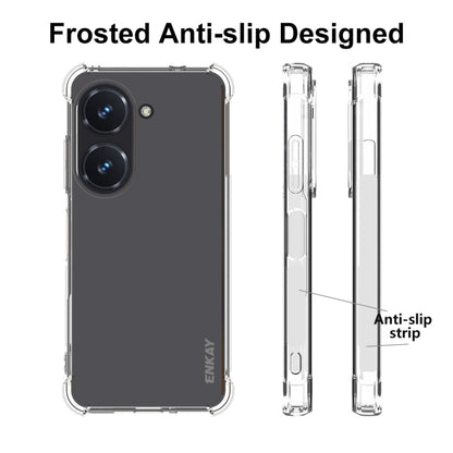 For Asus Zenfone 9 ENKAY Clear TPU Shockproof Phone Case - ASUS Cases by ENKAY | Online Shopping UK | buy2fix