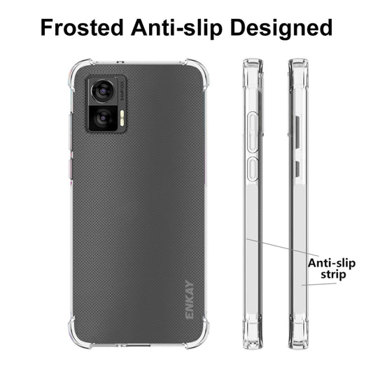 For Motorola Edge 30 Lite ENKAY Clear TPU Shockproof Phone Case by ENKAY