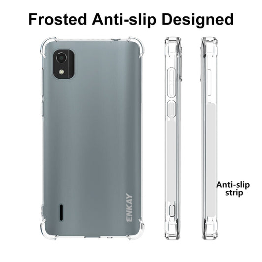 For Nokia C2 2nd Edition ENKAY Clear TPU Shockproof Phone Case by ENKAY