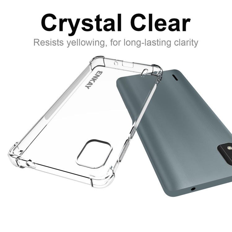 For Nokia C2 2nd Edition ENKAY Clear TPU Shockproof Phone Case - Nokia Cases by ENKAY | Online Shopping UK | buy2fix