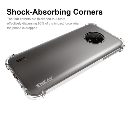 For Nokia C200 ENKAY Clear TPU Shockproof Phone Case - Nokia Cases by ENKAY | Online Shopping UK | buy2fix