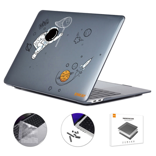 For MacBook Pro 14.2 A2442/A2779 2023 ENKAY Hat-Prince 3 in 1 Spaceman Pattern Laotop Protective Crystal Case with TPU Keyboard Film / Anti-dust Plugs, Version:US(Spaceman No.2) - MacBook Pro Cases by ENKAY | Online Shopping UK | buy2fix