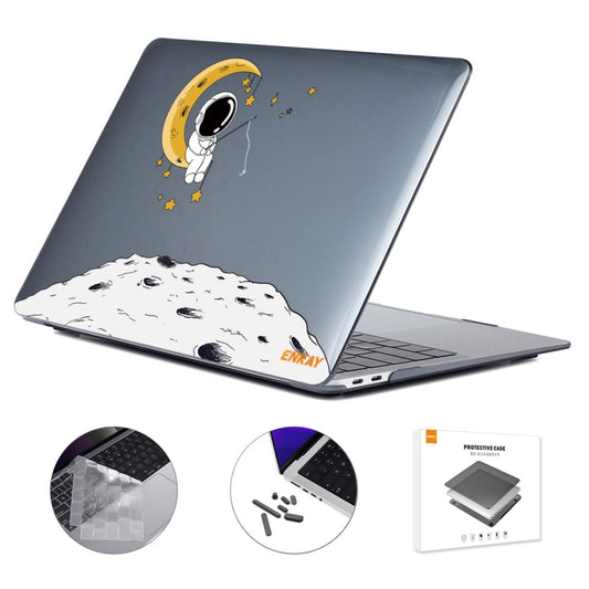 For MacBook Pro 14.2 A2442/A2779 2023 ENKAY Hat-Prince 3 in 1 Spaceman Pattern Laotop Protective Crystal Case with TPU Keyboard Film / Anti-dust Plugs, Version:US(Spaceman No.3) - MacBook Pro Cases by ENKAY | Online Shopping UK | buy2fix