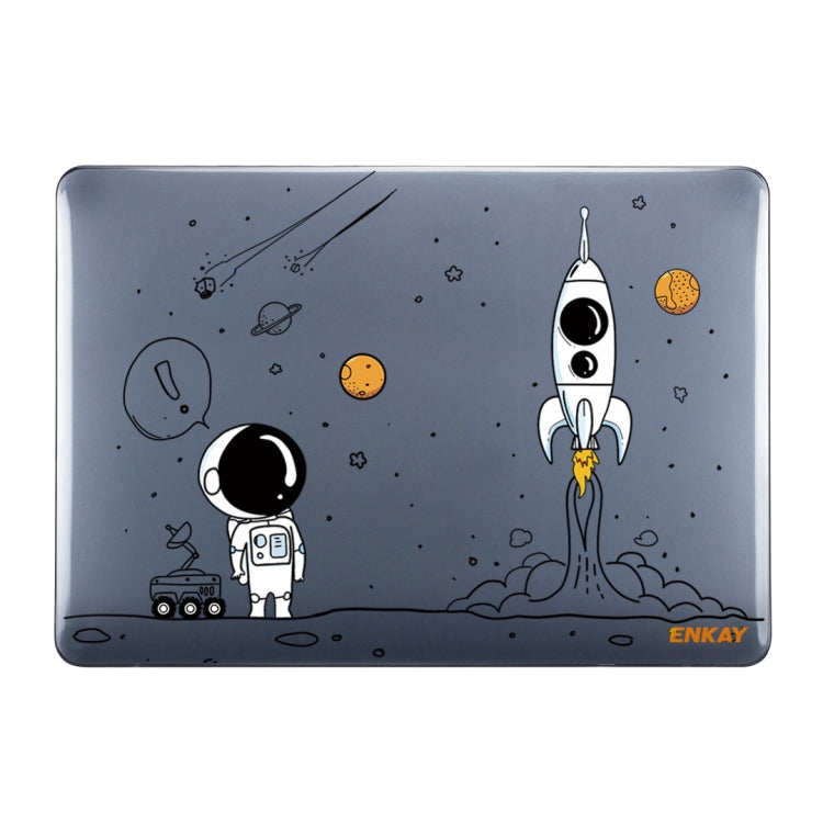 For MacBook Pro 14.2 A2442/A2779 2023 ENKAY Hat-Prince 3 in 1 Spaceman Pattern Laotop Protective Crystal Case with TPU Keyboard Film / Anti-dust Plugs, Version:EU(Spaceman No.1) - MacBook Pro Cases by ENKAY | Online Shopping UK | buy2fix