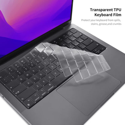 For MacBook Pro 16.2 A2485/A2880 2023 ENKAY Hat-Prince 3 in 1 Spaceman Pattern Laotop Protective Crystal Case with TPU Keyboard Film / Anti-dust Plugs, Version:US(Spaceman No.5) - MacBook Pro Cases by ENKAY | Online Shopping UK | buy2fix