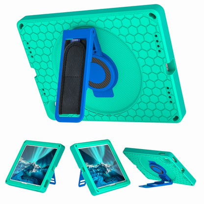 For iPad 2025 / 2022 360 Rotation Stand EVA Hard PC Tablet Case with Strap(Glacier+Blue) - iPad 2025 / 2022 Cases by buy2fix | Online Shopping UK | buy2fix
