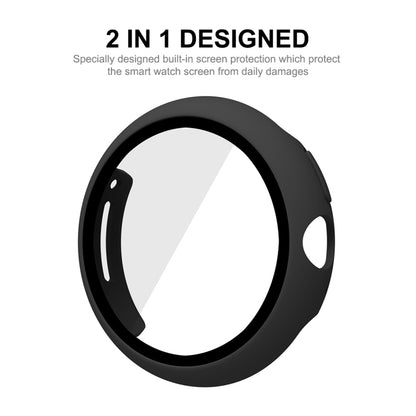 For Google Pixel Watch ENKAY Hat-Prince Full Coverage PC Frame + 9H Tempered Glass Case(White) - Watch Cases by buy2fix | Online Shopping UK | buy2fix