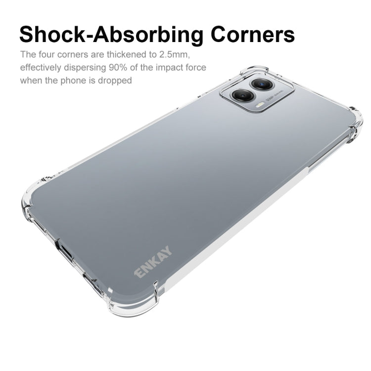 For Motorola Moto G 5G 2023 ENKAY Transparent TPU Shockproof Phone Case - Motorola Cases by ENKAY | Online Shopping UK | buy2fix