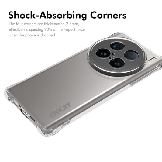 For vivo X100 Ultra 5G ENKAY Hat-Prince Transparent TPU Shockproof Phone Case by ENKAY