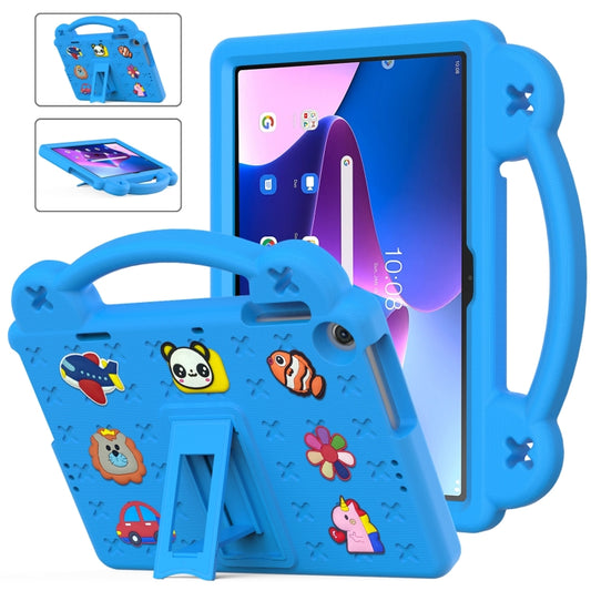For Lenovo Tab M10 3rd Gen TB328FU / TB328XU 2022 10.1 Handle Kickstand Children EVA Shockproof Tablet Case(Sky Blue) - Lenovo by buy2fix | Online Shopping UK | buy2fix