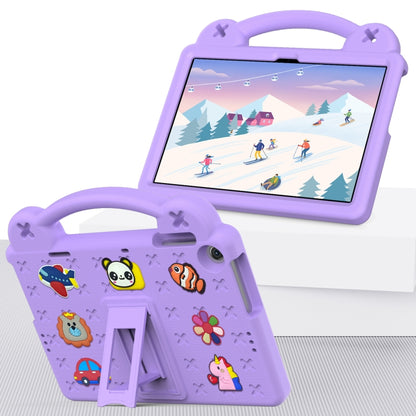 For Lenovo Tab M10 3rd Gen TB328FU / TB328XU 2022 10.1 Handle Kickstand Children EVA Shockproof Tablet Case(Light Purple) - Lenovo by buy2fix | Online Shopping UK | buy2fix