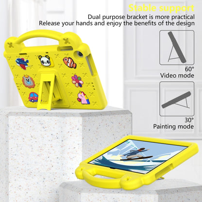 For Lenovo Tab M10 3rd Gen TB328FU / TB328XU 2022 10.1 Handle Kickstand Children EVA Shockproof Tablet Case(Yellow) - Lenovo by buy2fix | Online Shopping UK | buy2fix