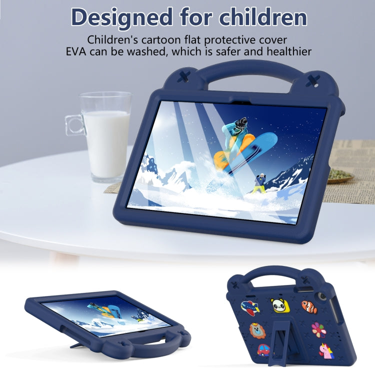 For Lenovo Tab M10 3rd Gen TB328FU / TB328XU 2022 10.1 Handle Kickstand Children EVA Shockproof Tablet Case(Navy Blue) - Lenovo by buy2fix | Online Shopping UK | buy2fix