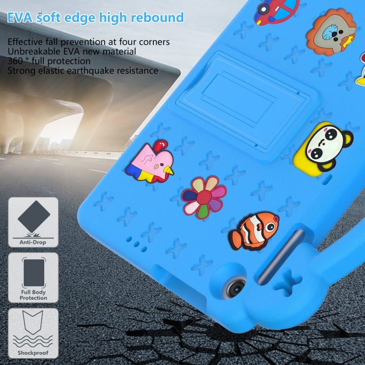For Huawei MatePad T10S 10.1 / T10 9.7 / Honor Pad X8 10.1 Handle Kickstand Children EVA Shockproof Tablet Case(Sky Blue) - Honor by buy2fix | Online Shopping UK | buy2fix