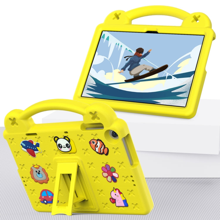 For Huawei MatePad T10S 10.1 / T10 9.7 / Honor Pad X8 10.1 Handle Kickstand Children EVA Shockproof Tablet Case(Yellow) - Honor by buy2fix | Online Shopping UK | buy2fix