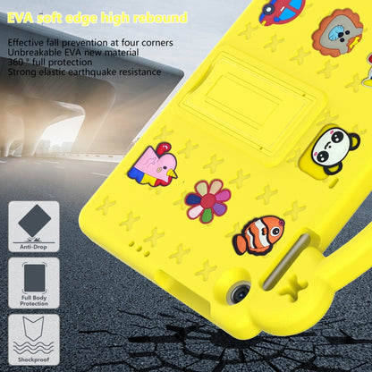 For Huawei MatePad T10S 10.1 / T10 9.7 / Honor Pad X8 10.1 Handle Kickstand Children EVA Shockproof Tablet Case(Yellow) - Honor by buy2fix | Online Shopping UK | buy2fix