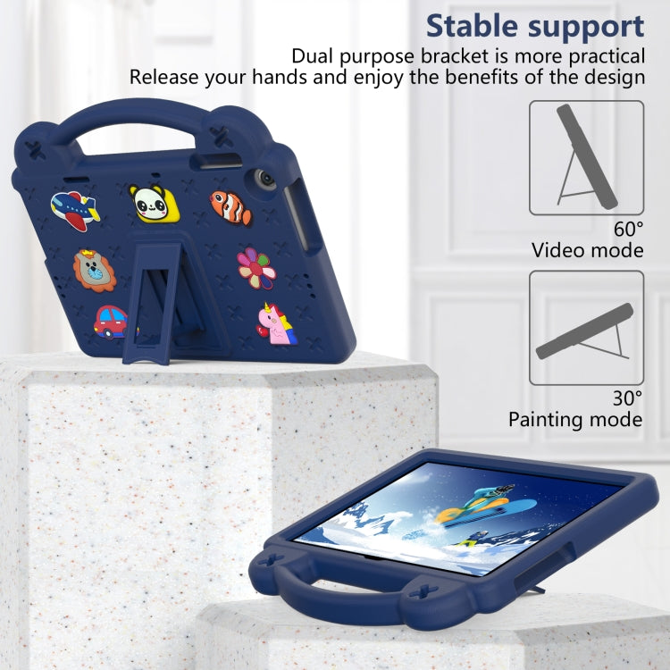 For Huawei MatePad T10S 10.1 / T10 9.7 / Honor Pad X8 10.1 Handle Kickstand Children EVA Shockproof Tablet Case(Navy Blue) - Honor by buy2fix | Online Shopping UK | buy2fix
