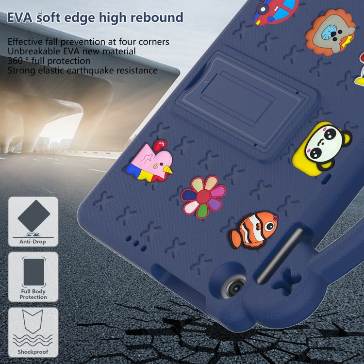 For Huawei MatePad T10S 10.1 / T10 9.7 / Honor Pad X8 10.1 Handle Kickstand Children EVA Shockproof Tablet Case(Navy Blue) - Honor by buy2fix | Online Shopping UK | buy2fix