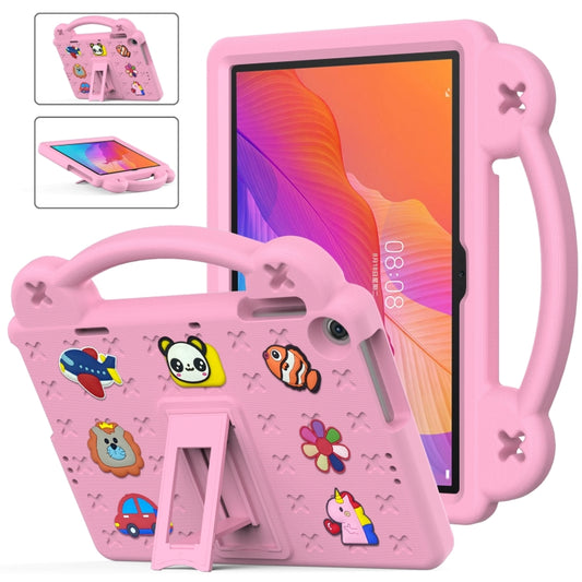 For Huawei Enjoy Tablet 2 10.1 Handle Kickstand Children EVA Shockproof Tablet Case(Pink) - Huawei by buy2fix | Online Shopping UK | buy2fix