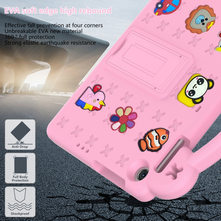 For Huawei Enjoy Tablet 2 10.1 Handle Kickstand Children EVA Shockproof Tablet Case(Pink) - Huawei by buy2fix | Online Shopping UK | buy2fix