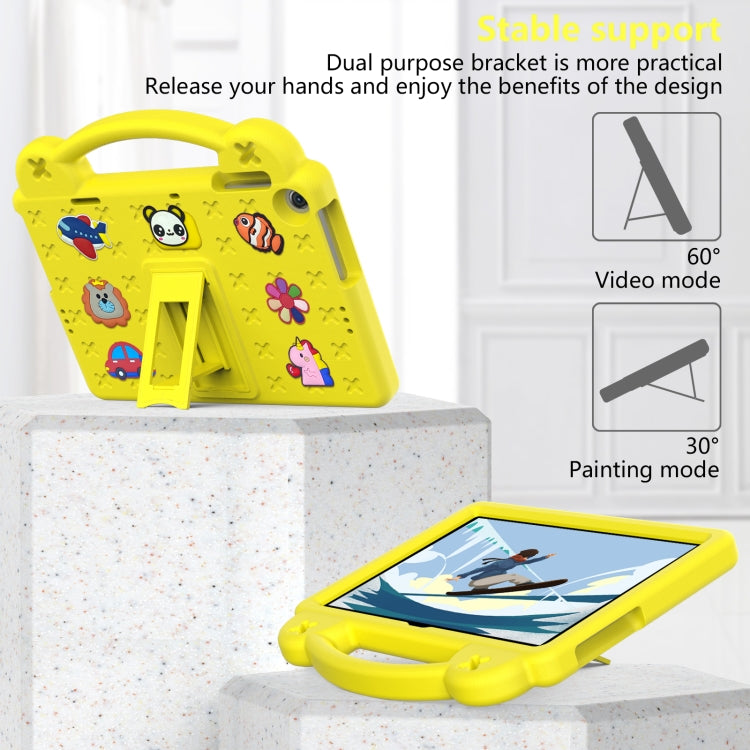 For Huawei Enjoy Tablet 2 10.1 Handle Kickstand Children EVA Shockproof Tablet Case(Yellow) - Huawei by buy2fix | Online Shopping UK | buy2fix