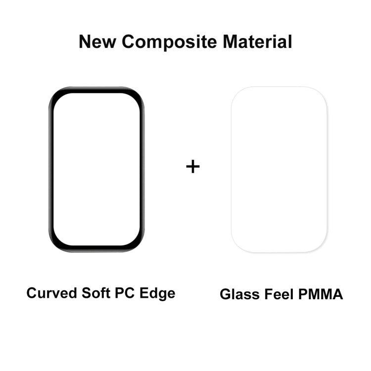 10 PCS For Redmi Smart Band 2 ENKAY Hat-Prince 3D Full Coverage Soft PC Edge + PMMA HD Screen Protector Film - Screen Protector by ENKAY | Online Shopping UK | buy2fix