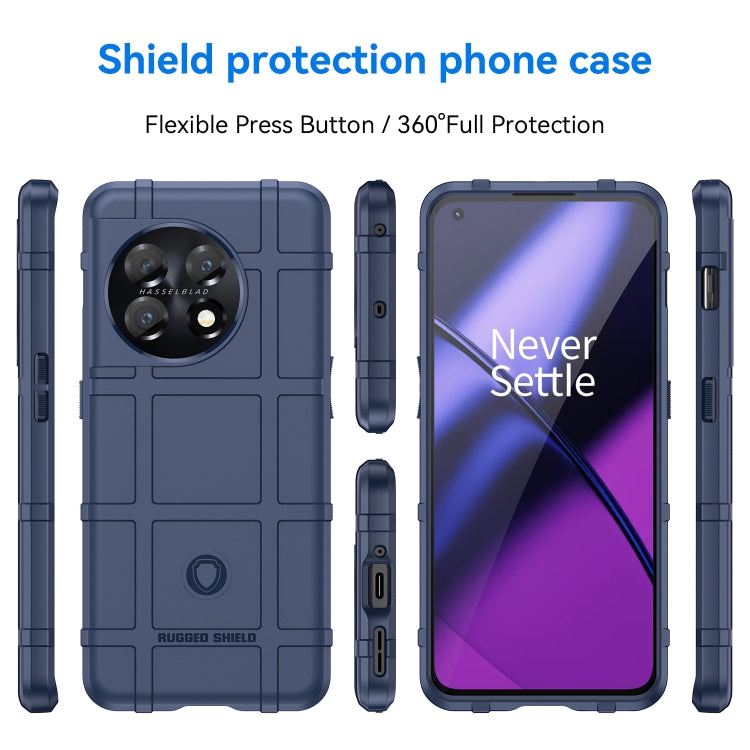 For OnePlus 11 5G Full Coverage Shockproof TPU Case(Blue) by buy2fix