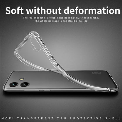 For Samsung Galaxy A04e MOFI Ming Series Ultra-thin TPU Phone Case(Transparent) - Galaxy Phone Cases by MOFI | Online Shopping UK | buy2fix