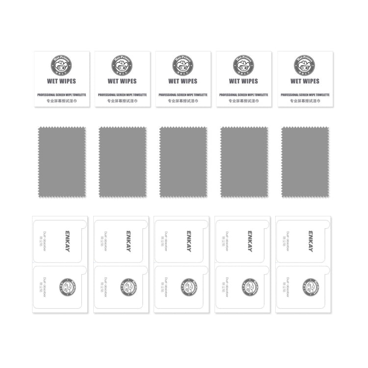 For Honor X7A 4G Global 5pcs ENKAY Hat-Prince Full Glue 0.26mm 9H 2.5D Tempered Glass Full Film - Honor Tempered Glass by ENKAY | Online Shopping UK | buy2fix