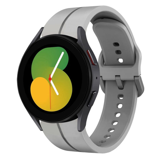 For Samsung Galaxy Watch5 44mm 20mm Loop Silicone Watch Band(Grey)