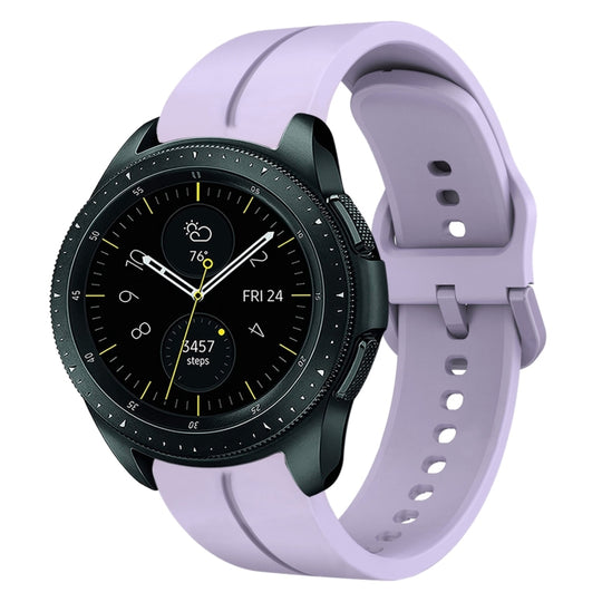 For Samsung Galaxy Watch 42mm 20mm Loop Silicone Watch Band(Purple)