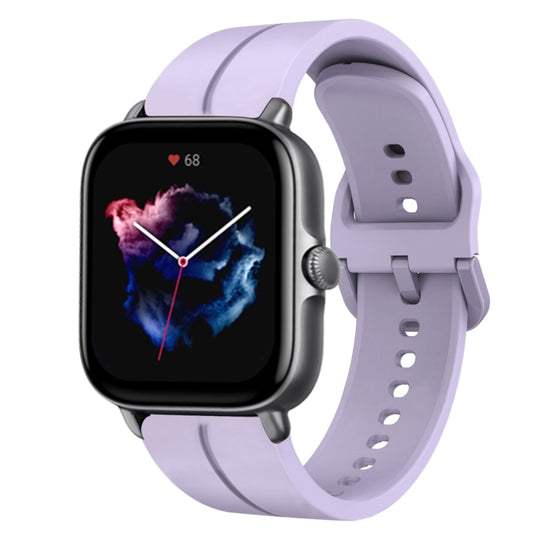 For Amazfit GTS 3 20mm Loop Silicone Watch Band(Purple)