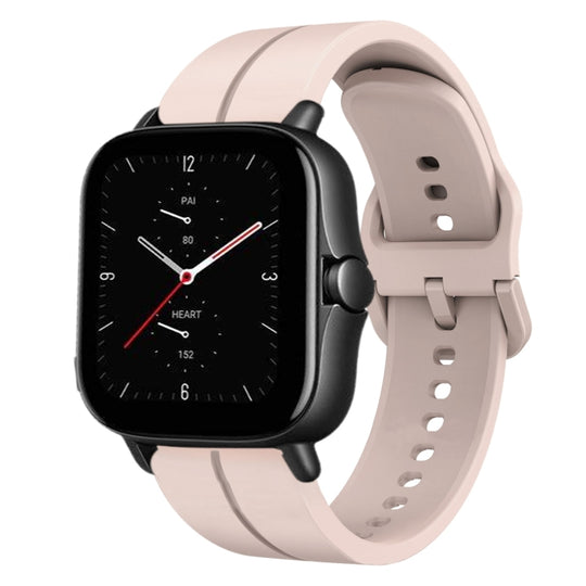 For Amazfit GTS 2E 20mm Loop Silicone Watch Band(Pink)
