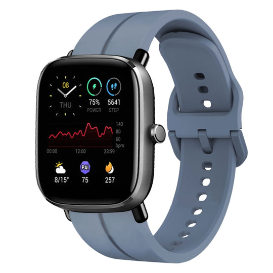 For Amazfit GTS 2 Mini 20mm Loop Silicone Watch Band(Blue)