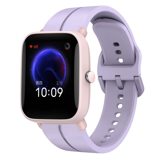 For Amazfit Pop Pro 20mm Loop Silicone Watch Band(Purple)