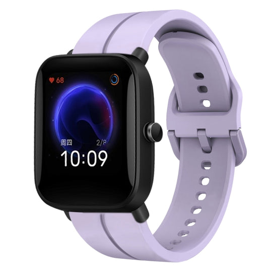 For Amazfit Pop 20mm Loop Silicone Watch Band(Purple)